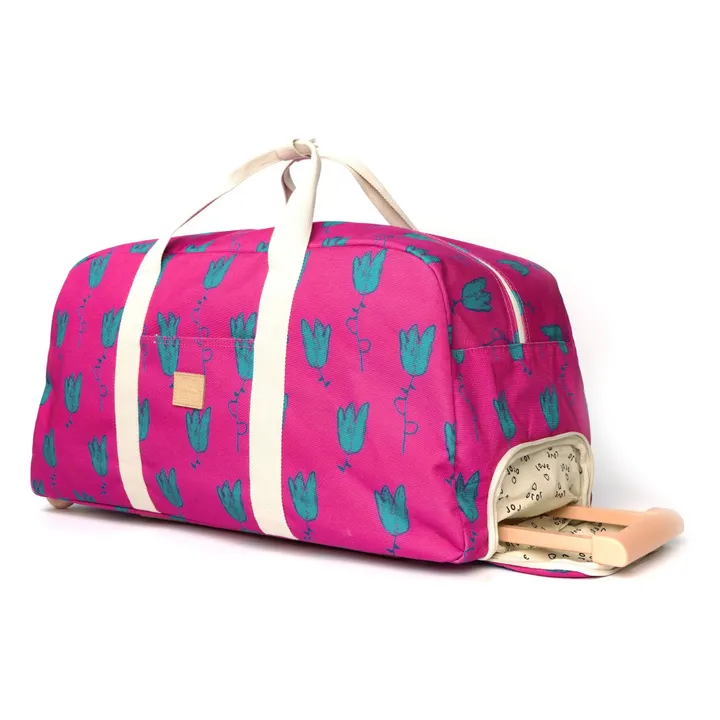 Sac de Voyage Roulettes Tulipe | Rose fuschia- Image produit n°3