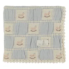 Bebe Organic - Organic Cotton Horse Blanket - Light blue | Smallable