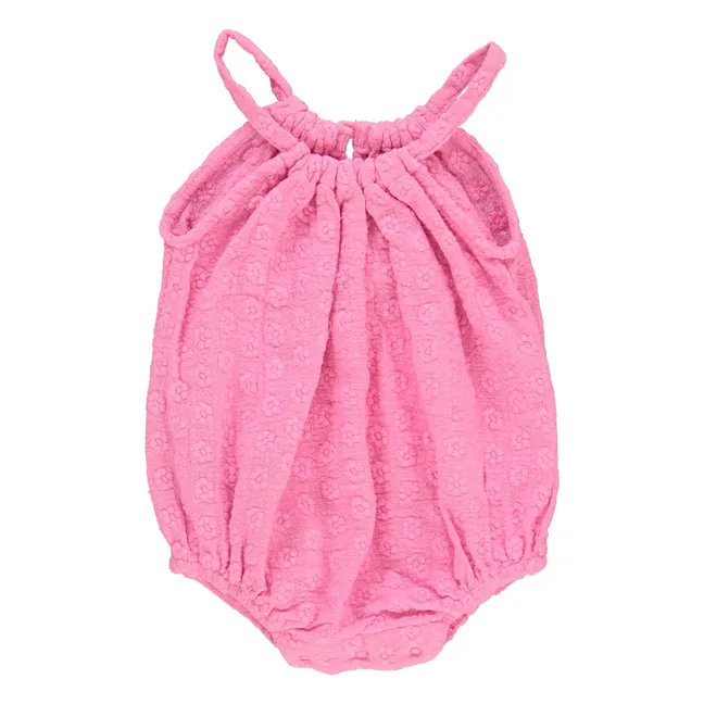 Eva strapless romper | Fuchsia