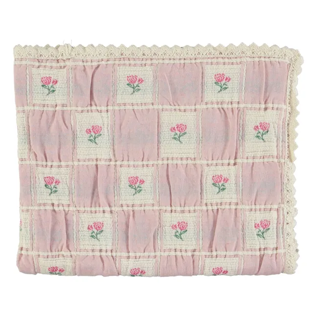 Coperta Rosetta in cotone biologico | Rose poudré