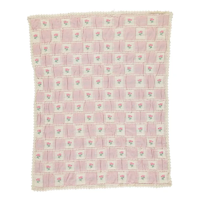 Coperta Rosetta in cotone biologico | Rose poudré