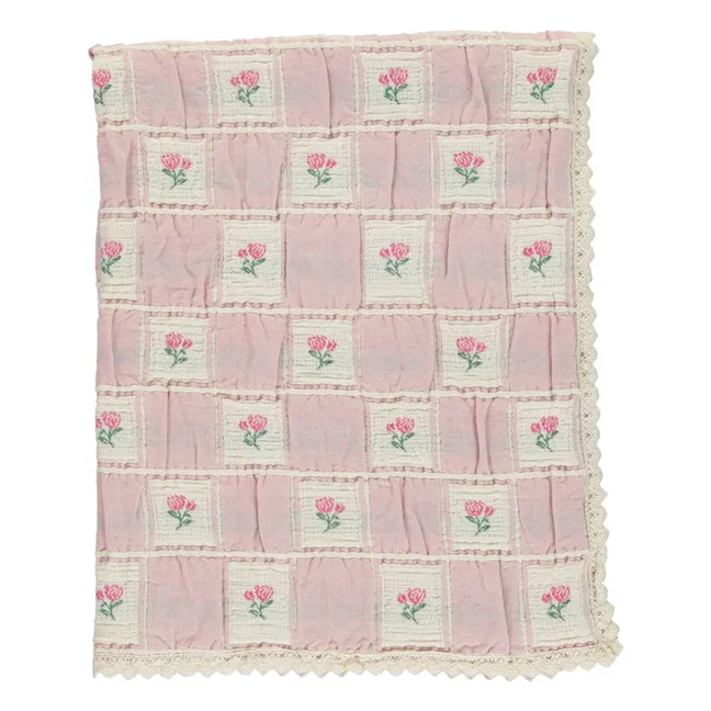 Coperta Rosetta in cotone biologico | Rose poudré