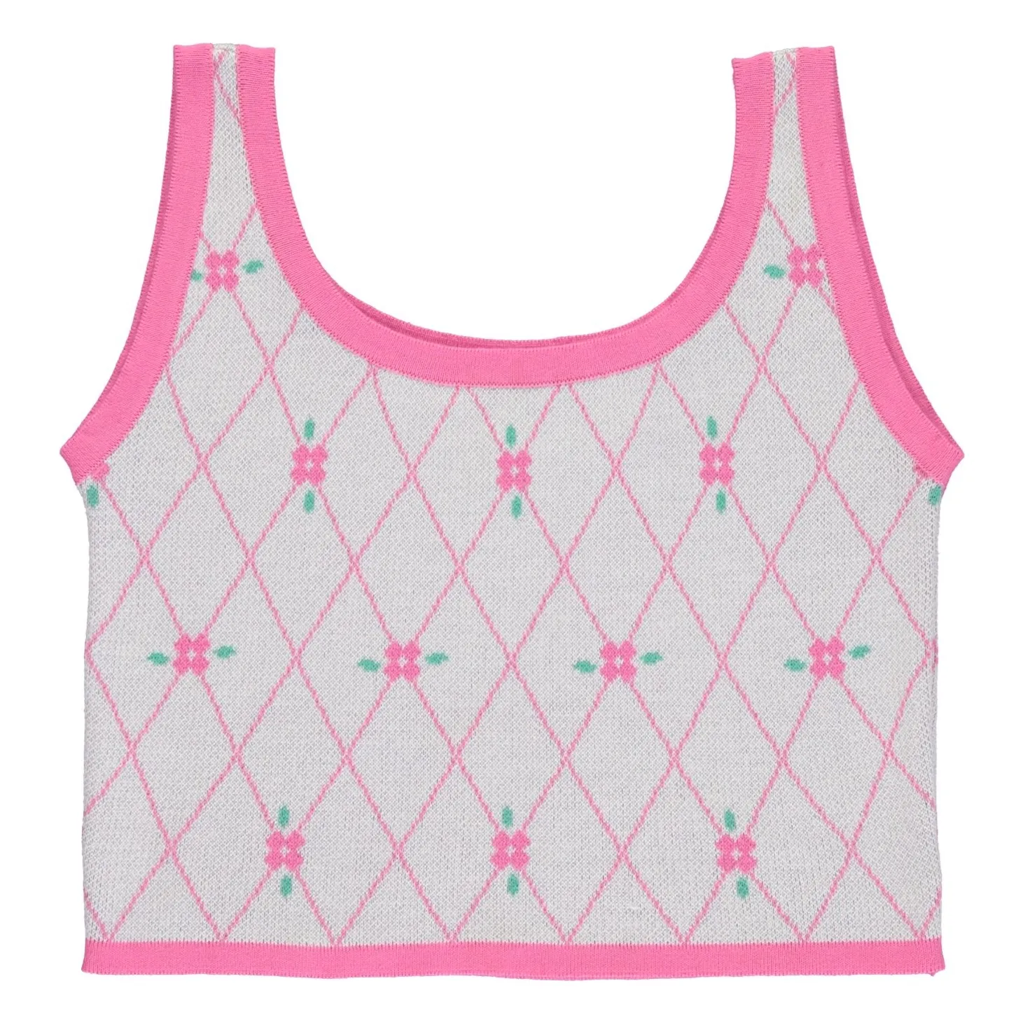 Bebe Organic Fuchsia Organic Cotton Flower Top