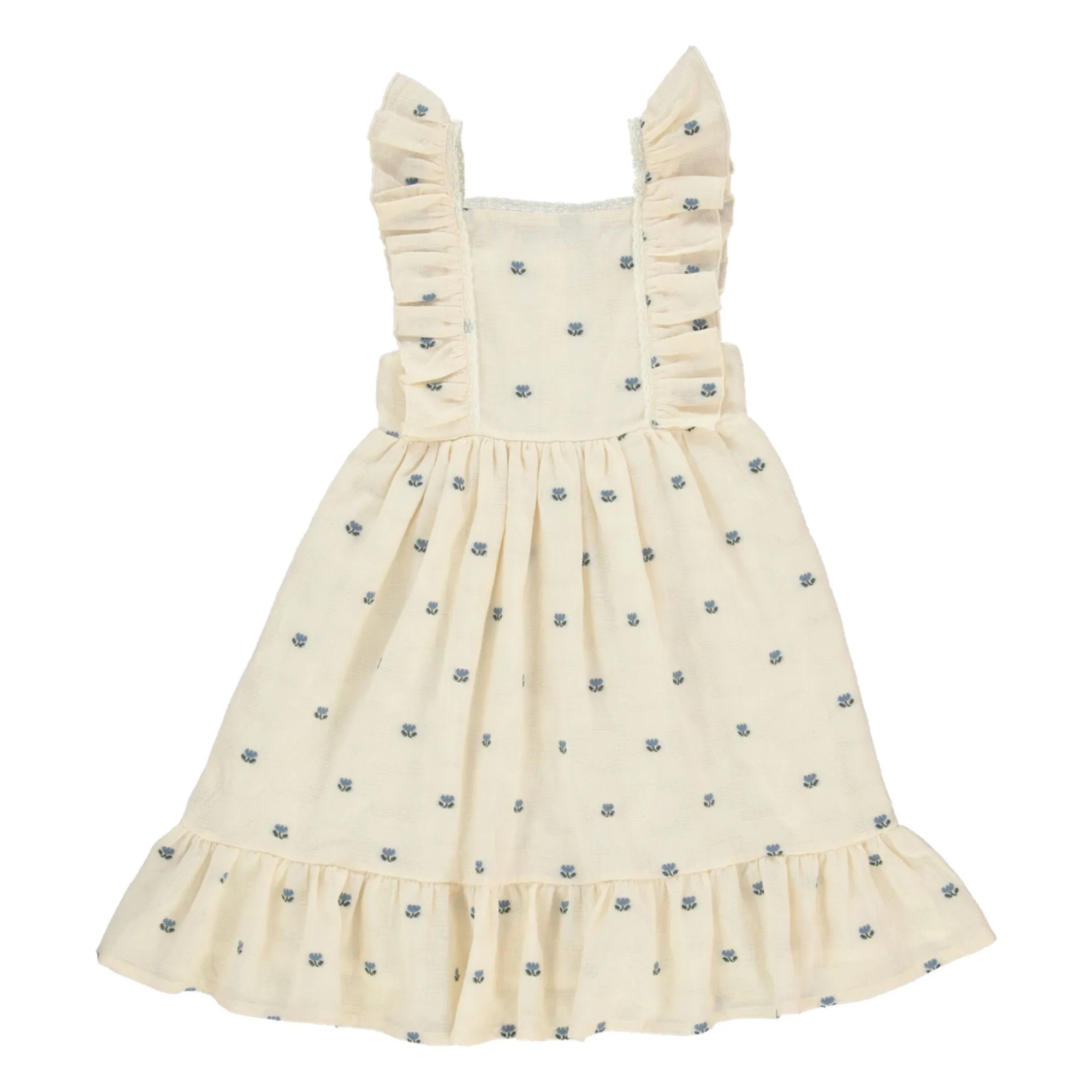 Bebe Organic Beige Jacquard Tulip Dress