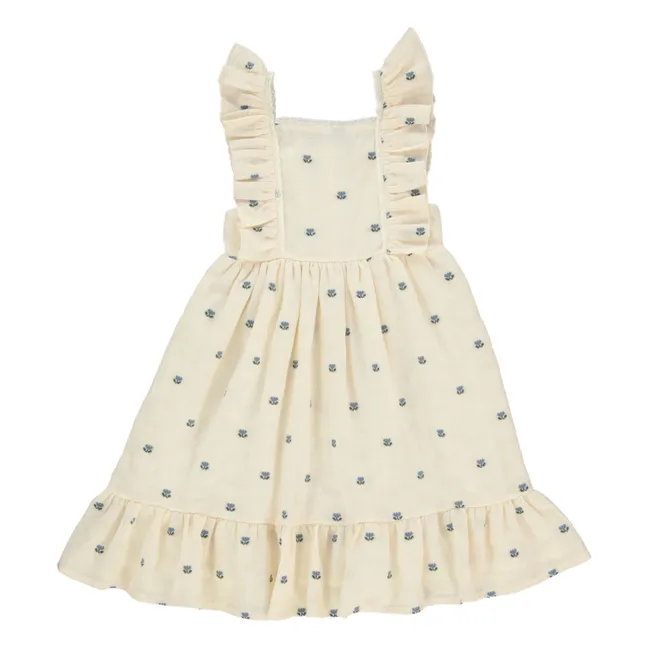 Abito a tulipano in jacquard | Beige