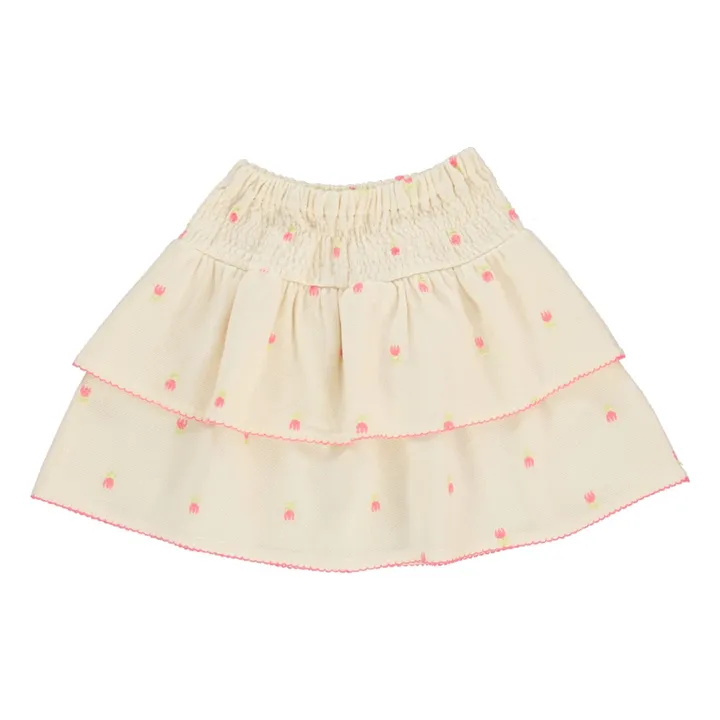 Tulip skirt Organic cotton | Beige- Product image n°0