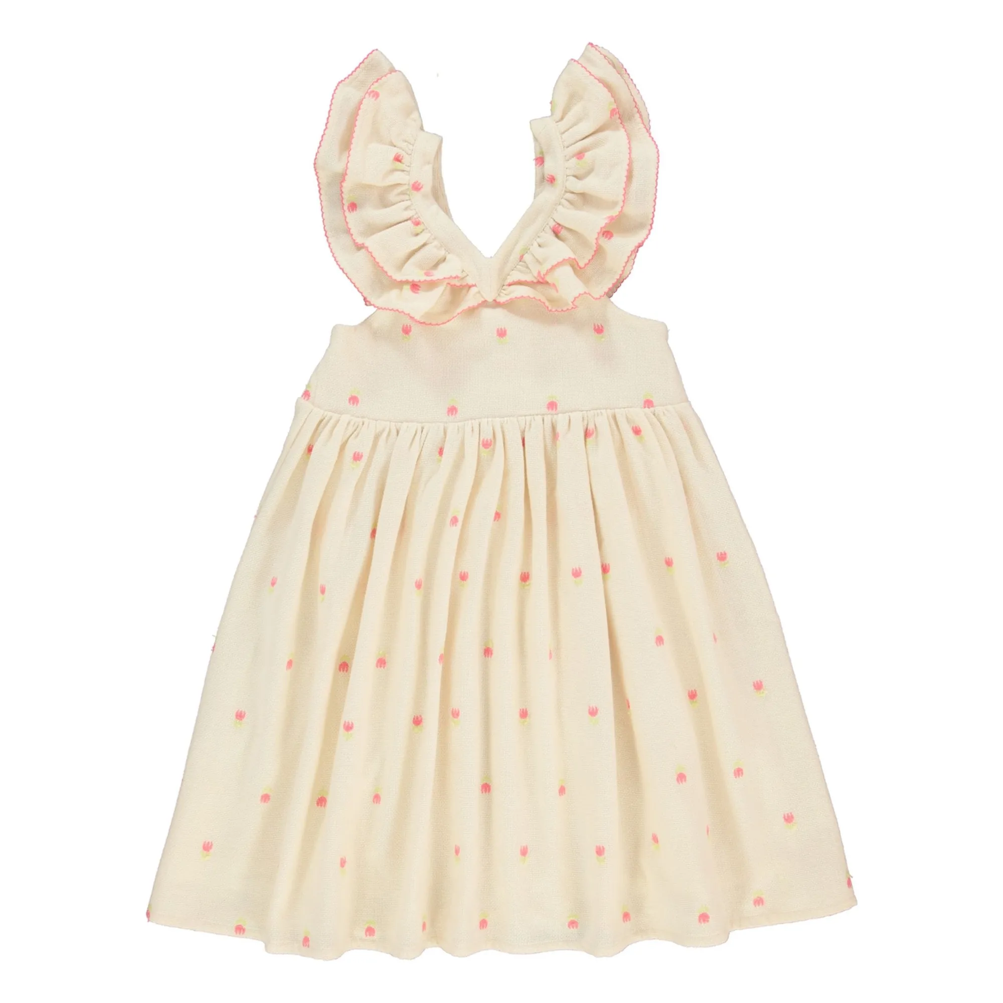 Bebe Organic Beige Organic Cotton Tulip Dress