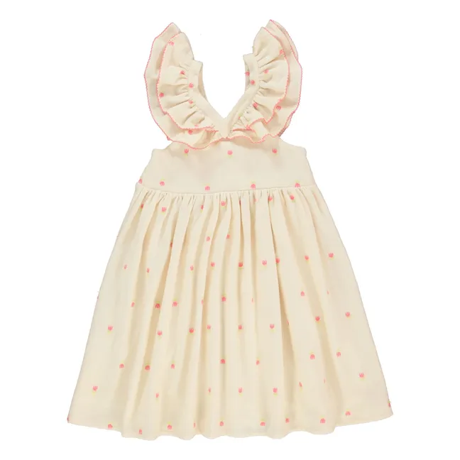 Abito a tulipano in cotone biologico | Beige
