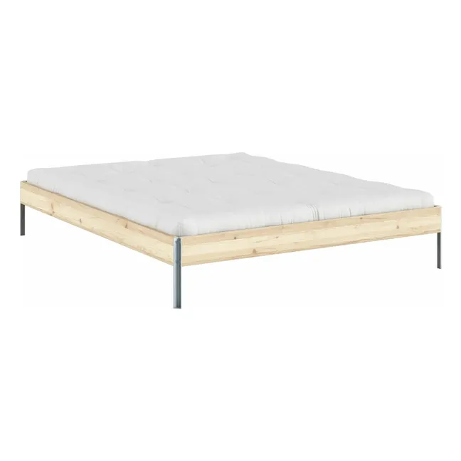 Cama de madera con núcleo