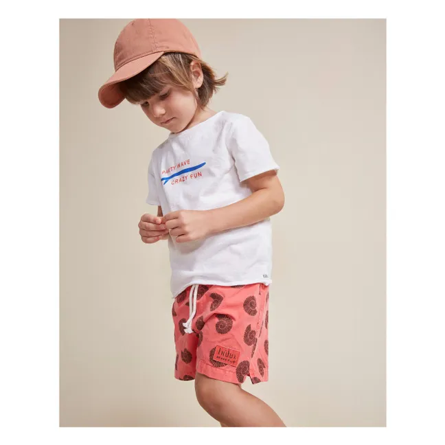 Short de Bain Sea Coton Bio | Corail