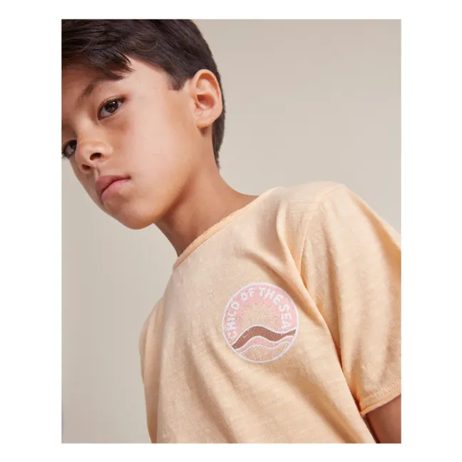 T-Shirt The Sea Bio-Baumwolle | Apricot