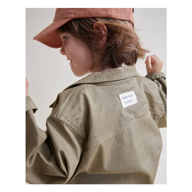 Veste Unie Twill | Vert kaki