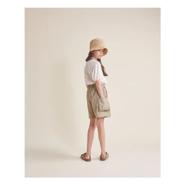 Bermuda Popeline Bio-Baumwolle | Khaki