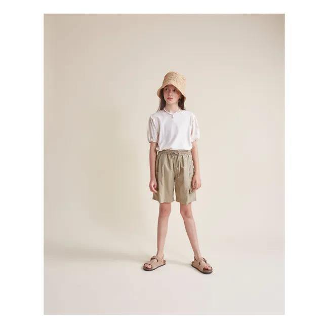 Bermuda Popeline Bio-Baumwolle | Khaki