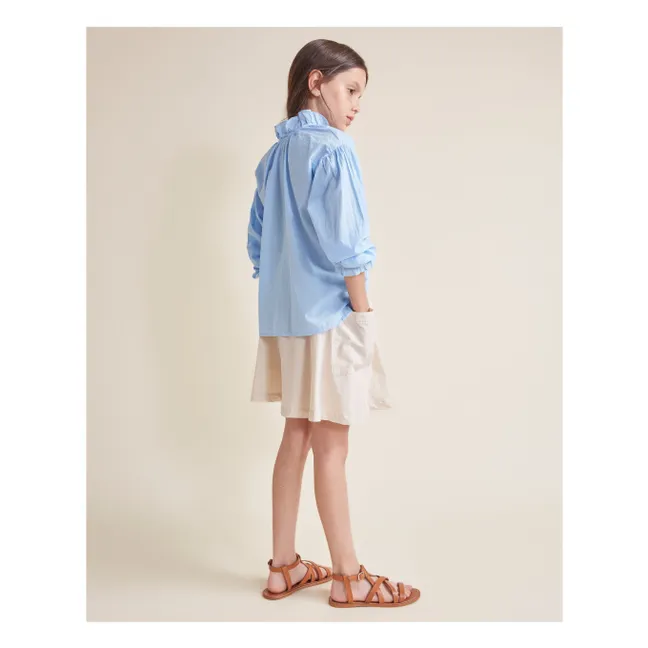 Jupe Popeline Coton Bio | Sable