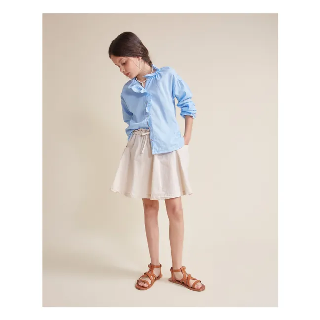 Jupe Popeline Coton Bio | Sable
