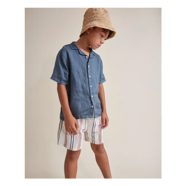 Bermuda-Shorts Etnic Streifen | Seidenfarben