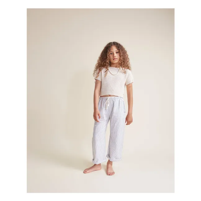 Pantaloni a righe | Bianco