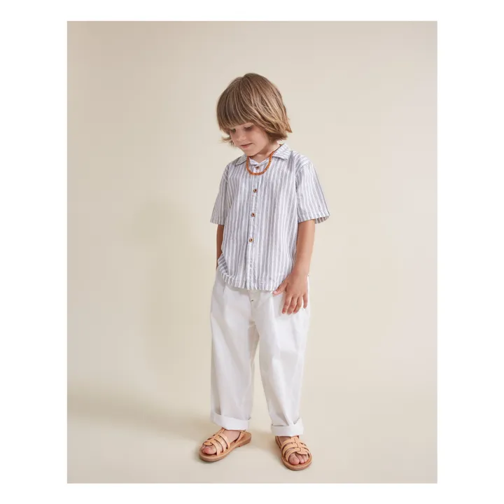 Chemise Rayures | Blanc- Image produit n°1