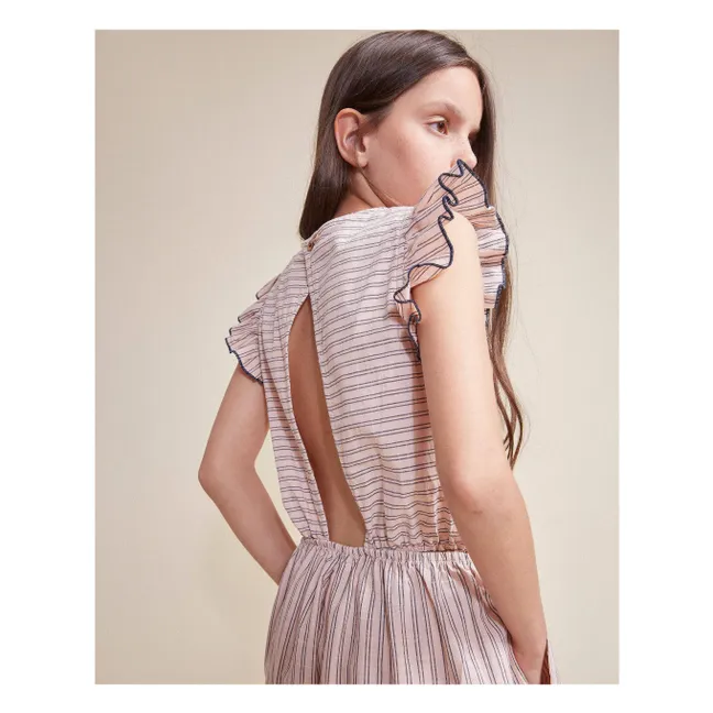 Stripes jumpsuit | Pale Pink