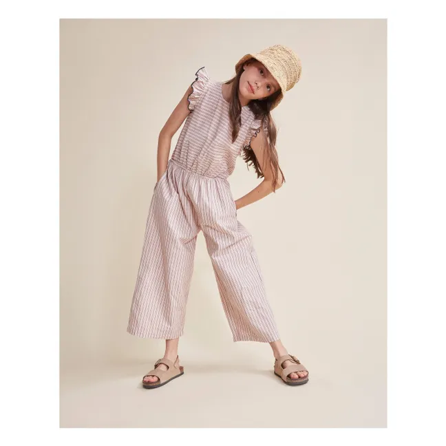 Stripes jumpsuit | Pale Pink