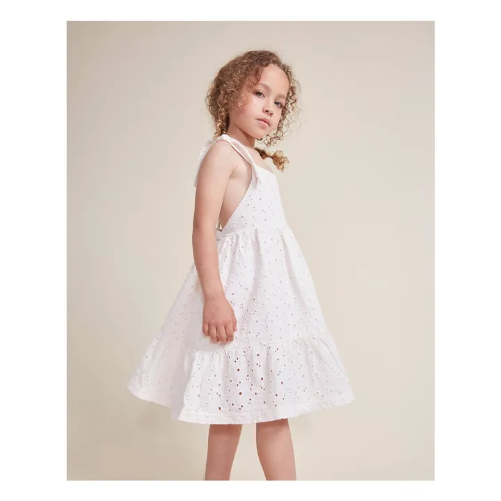 Vestido bordado | Marfil- Imagen del producto n°1