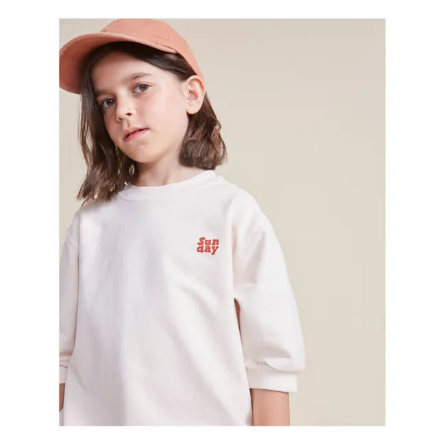 Sweat Manches Courtes Coton Bio | Ivoire