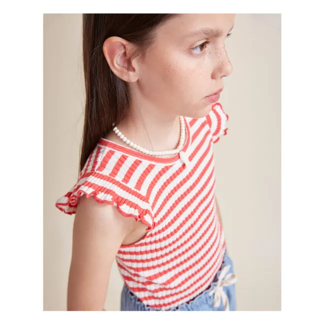 Débardeur Fancy Coton Bio | Rouge vermillon