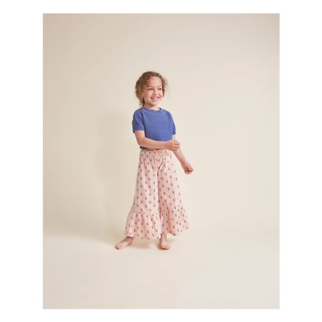 Pantalon Capri Coton Bio | Rose pâle