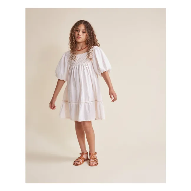 Robe Boho Coton Bio | Ivoire