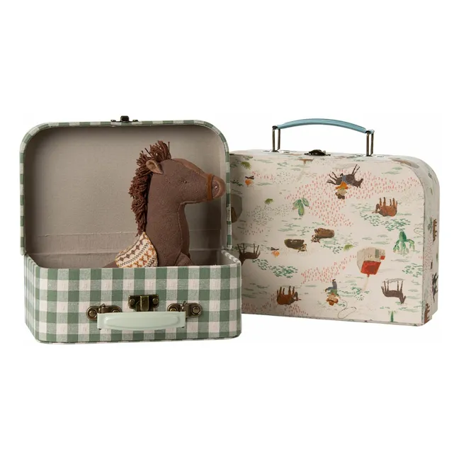 Kleine Aufbewahrungskoffer Pony - 2er-Set