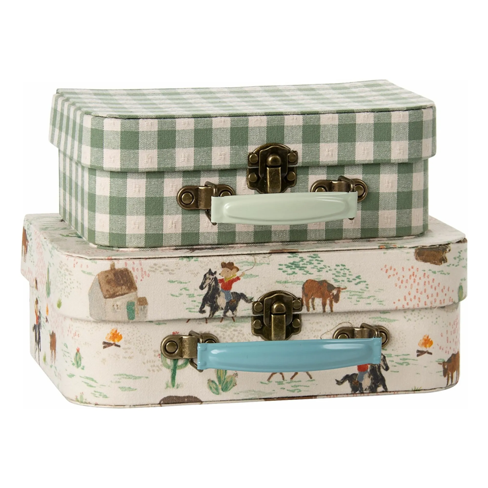Maileg Multicoloured Pony Small Storage Cases - Set Of 2