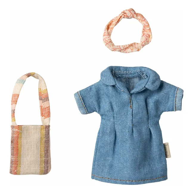 Robe denim et sac à main pour maman souris