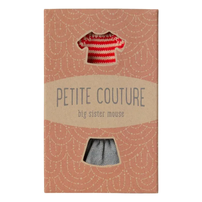 Jersey y falda de punto para la hermana mayor ratoncita