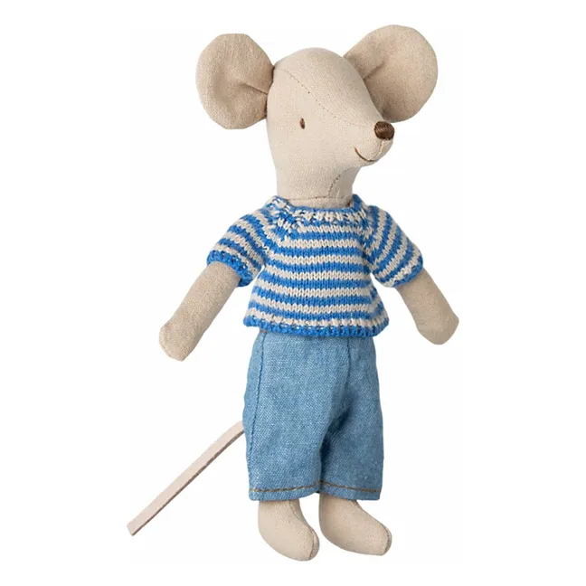 Pull tricot et pantalon pour grand frère souris