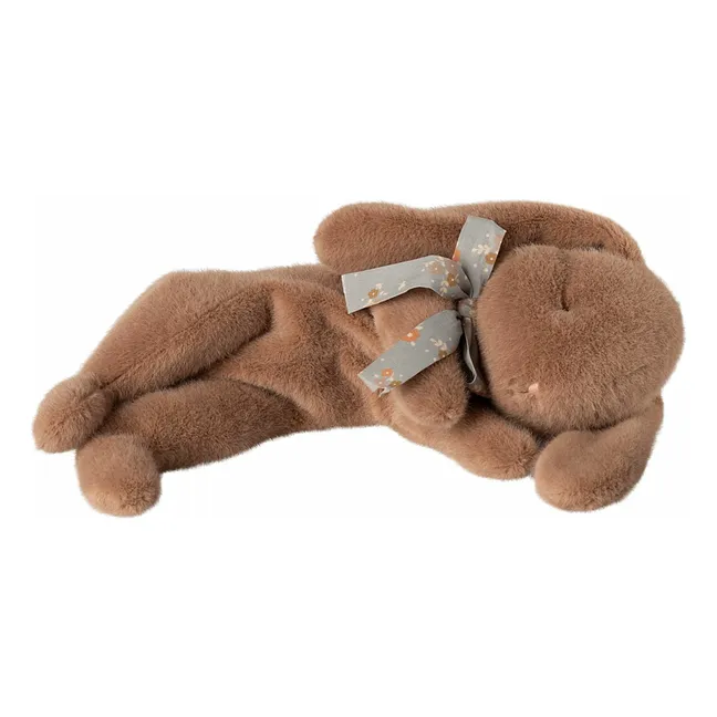 Sleeping bunny plush | Chocolate