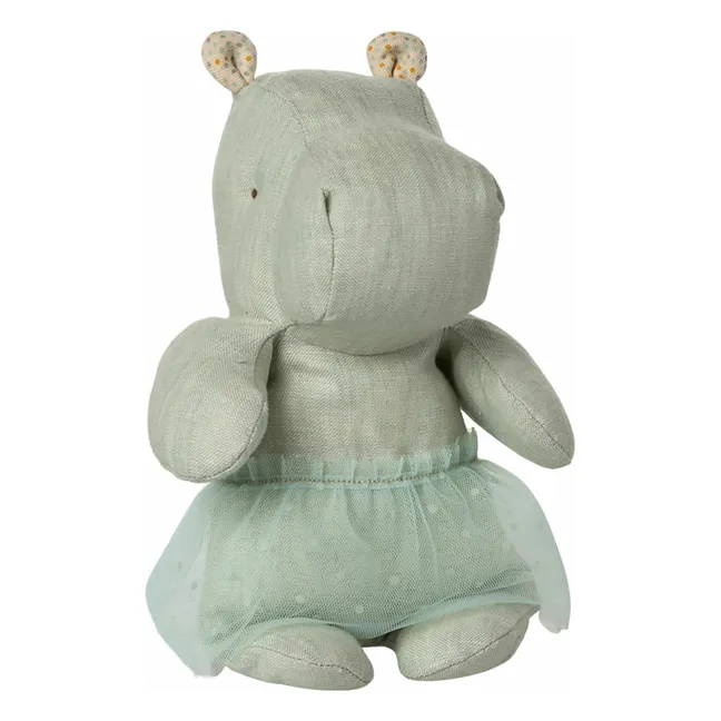 Peluche Hippo ballerine | Vert Menthe