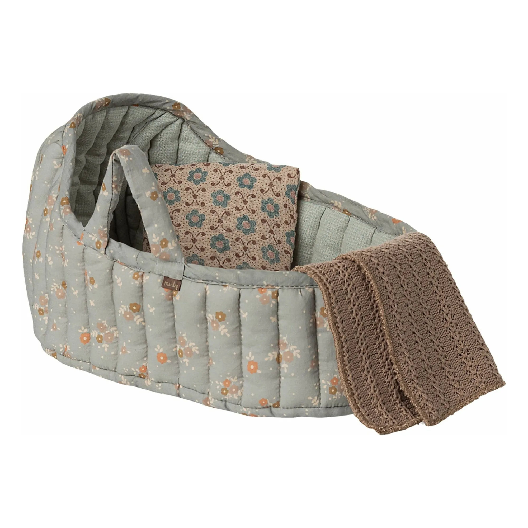 Maileg Blue Bassinet