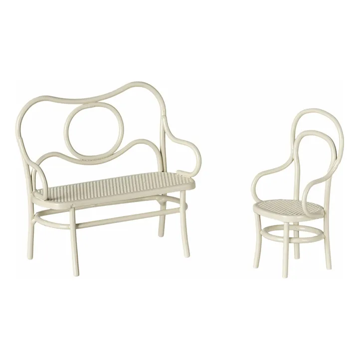 Mesa de centro, silla y blanco | Blanco- Imagen del producto n°2