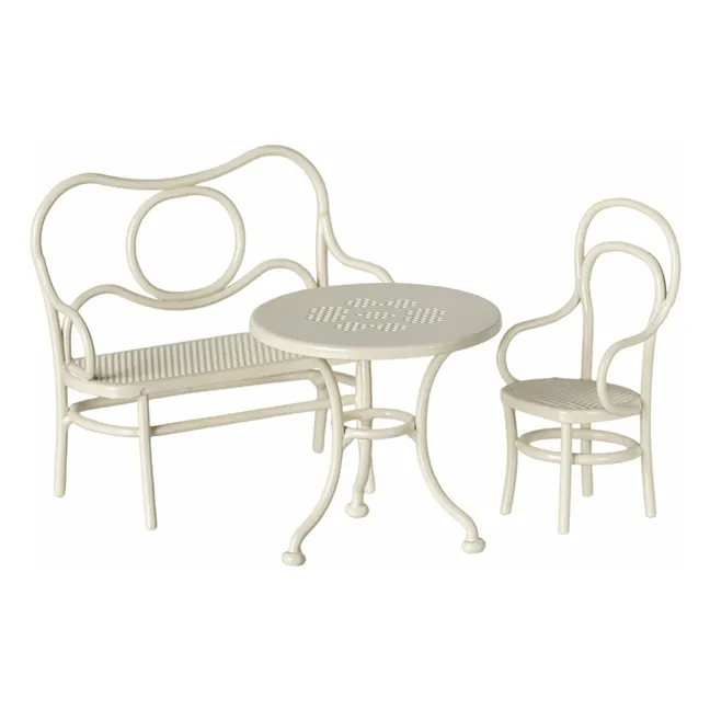 Table à café, chaise et blanc | Blanc