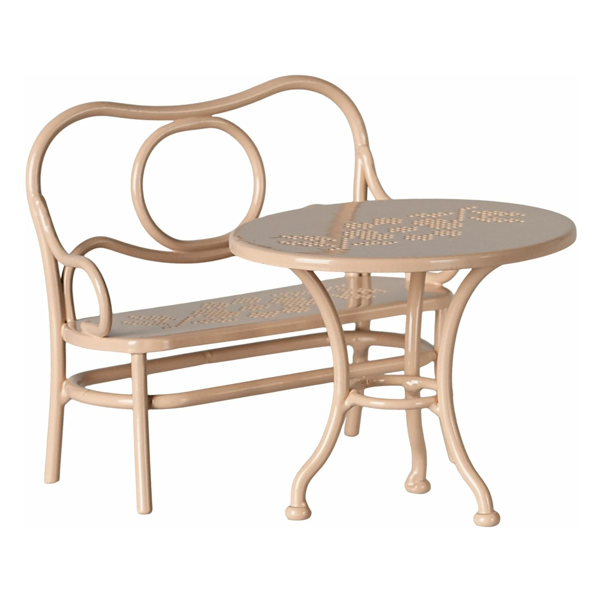Maileg Nude Coffee Table And Bench