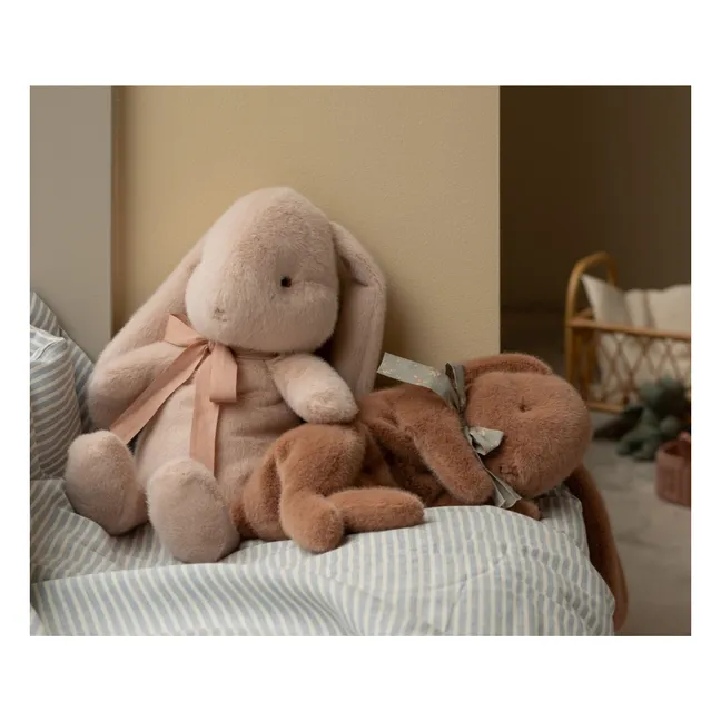 Sleeping bunny plush | Chocolate