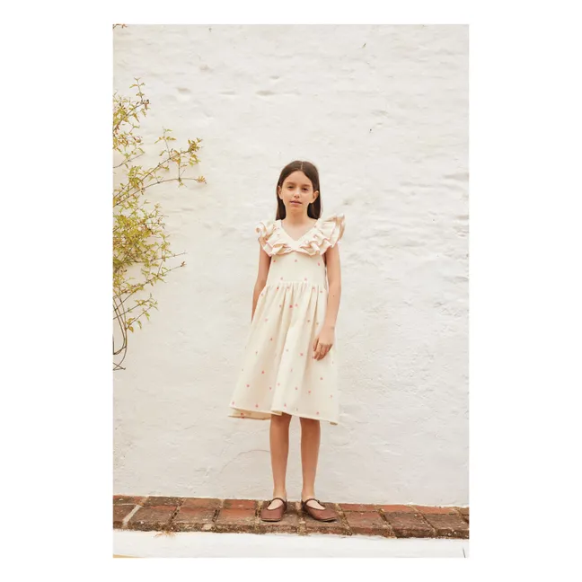 Robe Tulipes Coton Bio | Beige