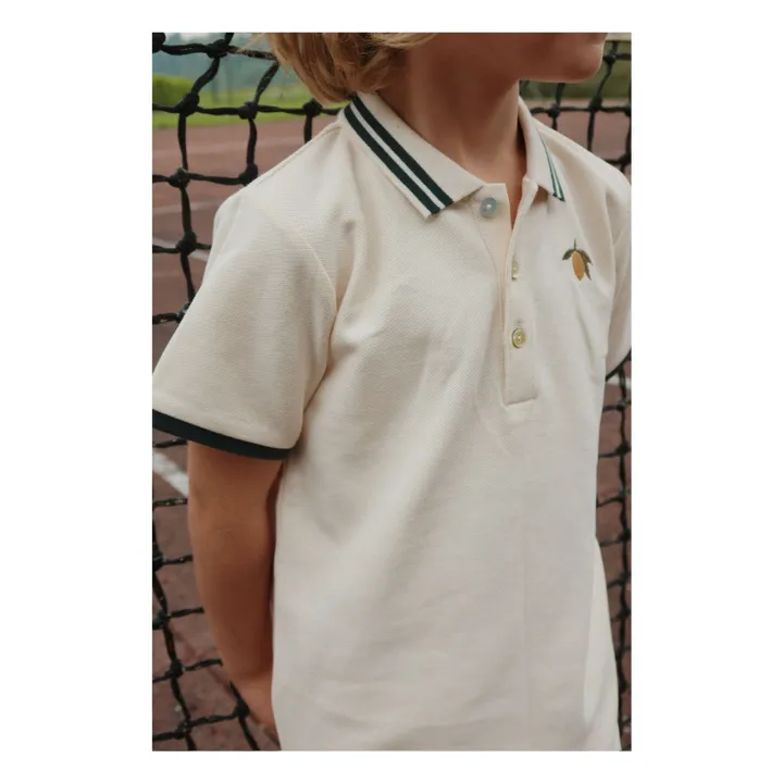 Polo Florian Coton Bio | Ecru- Image produit n°7