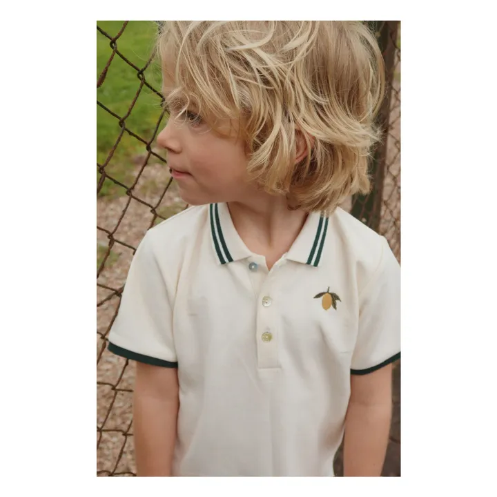 Polo Florian Coton Bio | Ecru- Image produit n°6