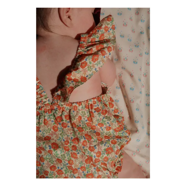 Tutina in cotone biologico Verbena | Arancione