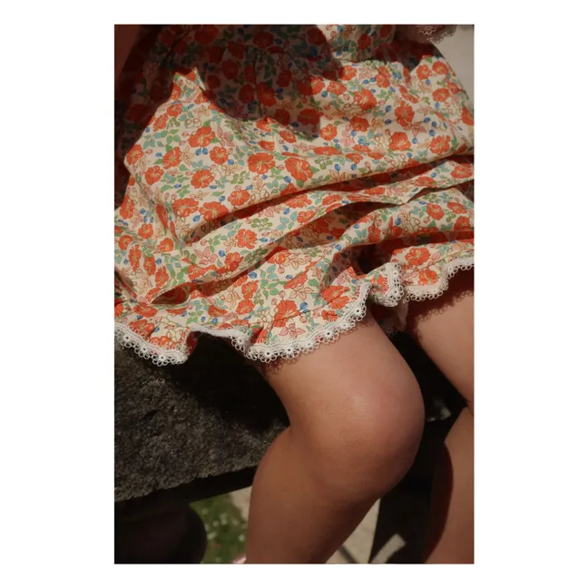 Pantaloncini in cotone biologico Verbena | Arancione