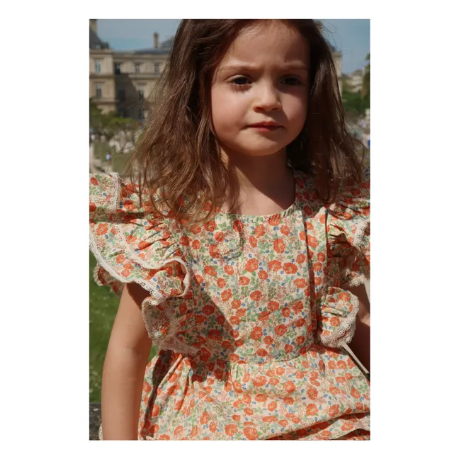 Bluse Verbena Bio-Baumwolle | Orange
