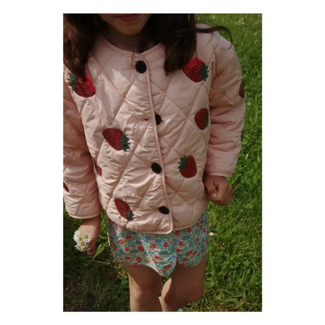 Flora Quilted Jacket | Pink