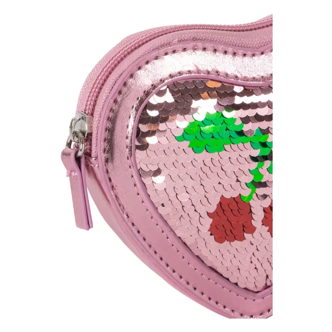 Geldbörse Herz Sequin | Rosa